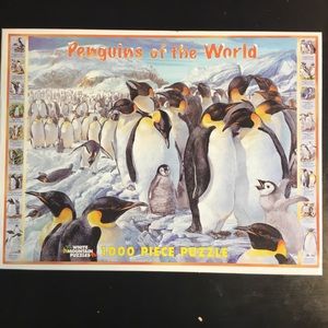 Penguins of The World 1000 Piece Puzzle by White Mountain Puzzle, Sealed Bag